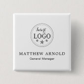 Corporate Logo Professional Identification Button 缶バッジ (正面)