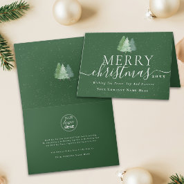 Corporate Merry Christmas Trees Company ロゴ シーズンカード