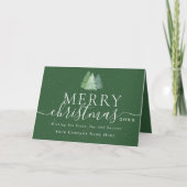 Corporate Merry Christmas Trees Company ロゴ シーズンカード (正面)