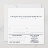 Corporate Personal Trainer Reward Gift Certificate (裏面)