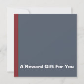 Corporate Personal Trainer Reward Gift Certificate (正面)
