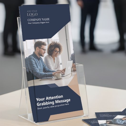 Corporate Portfolio Modern Elegant Trifold Brochur チラシ