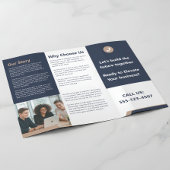 Corporate Portfolio Modern Elegant Trifold Brochur チラシ