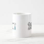 Corporate Robot Mode – Funny Office Mug コーヒーマグカップ (中央)