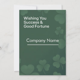Corporate St. Patrick’s Day Success & Good Fortune カード