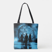 Corporate Team Silhouette Futuristic Business トートバッグ (裏面)