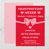 Corporate Valentine Mixer 招待状 (正面/裏面)