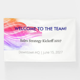 Corporate Welcome Banner | チームキックオフイベント 横断幕