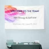 Corporate Welcome Banner | チームキックオフイベント 横断幕 (トレードショー)