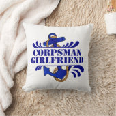 Corpsmanのガールフレンド、遠くにないかり! クッション (ブランケット)