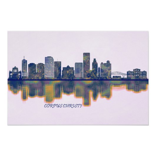 Corpus Christi Skyline ポスター (正面)