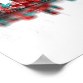 Corpus Christi Texas Skyline ポスター (角)