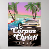 Corpus Christi Texas vacation poster ポスター (正面)