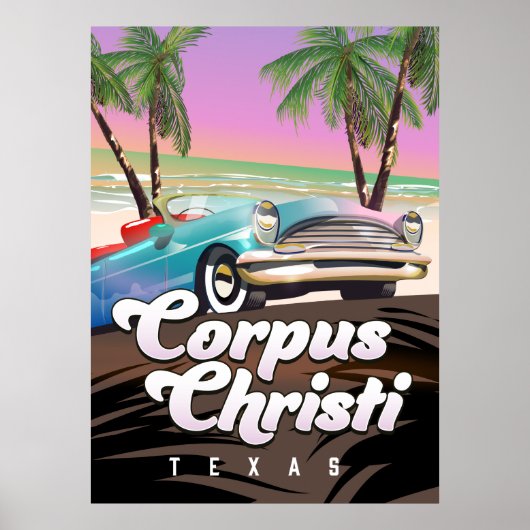 Corpus Christi Texas vacation poster ポスター (正面)
