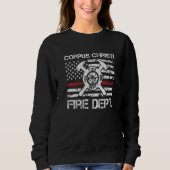 Corpus Christie Texas Fire Department Thin Red Lin スウェットシャツ (正面)
