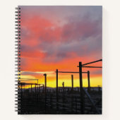 Corral at Sunset Spiral Notebook ノートブック (正面)