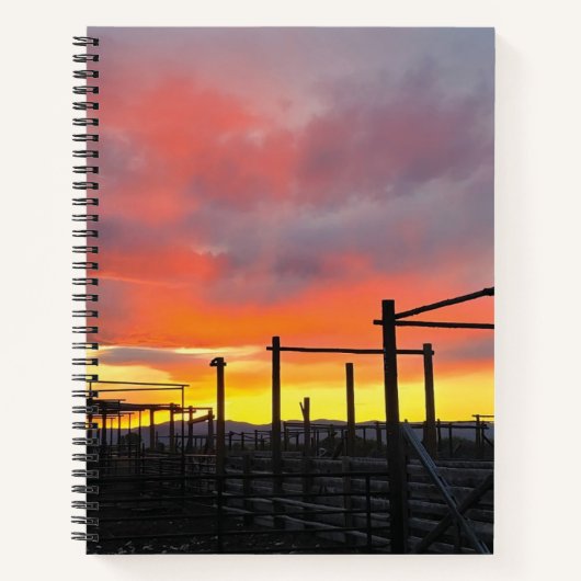 Corral at Sunset Spiral Notebook ノートブック (正面)