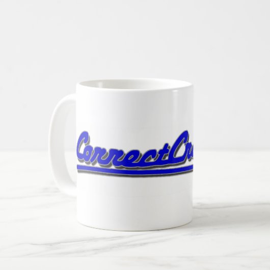CorrectCraftFan.comのロゴのマグ コーヒーマグカップ (正面左)