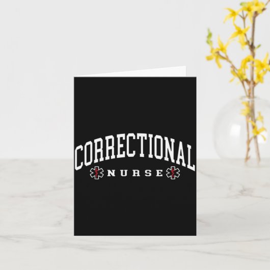 Correctional Nurse Correctional Nursing カード (黄色い花)