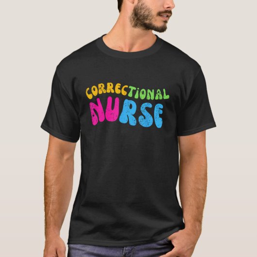 Correctional Nurse Work School Team Squad Women Tシャツ (正面)