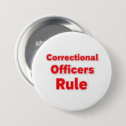 Correctional Officers Rule Button. 缶バッジ (正面&裏面)