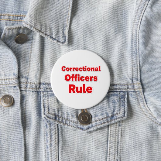 Correctional Officers Rule Button. 缶バッジ (インサイチュ)