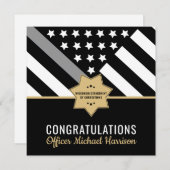 Corrections Officer Thin Silver Line Graduation (正面/裏面)