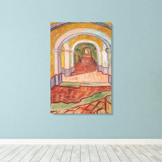 Corridor in the Asylum キャンバスプリント (インサイチュ (ウッドフロア))