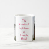 CorrolaのビーチのCurrituckの灯台 コーヒーマグカップ (中央)