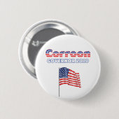 Corroonの愛国心が強い米国旗2010の選挙 缶バッジ (正面&裏面)