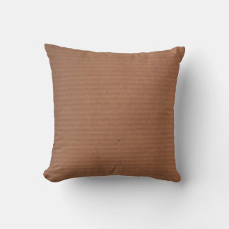 Corrugated Brown Pillow クッション