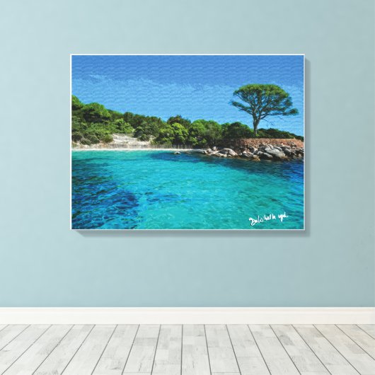 Corsica キャンバスプリント (インサイチュ (ウッドフロア))