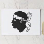 Corsica,フランスの国旗を持つティアウェイ紙パッド ペーパーパッド (インサイチュ)