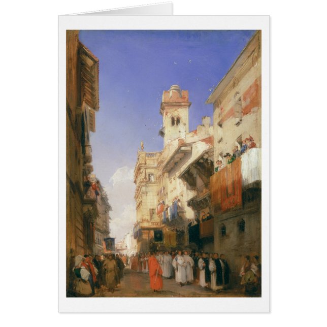 Corso Sant'Anastasia、ベロナ(パネルの油) (正面)