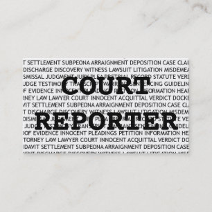 Cort Reporter Words名刺 名刺