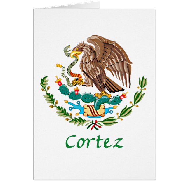 Cortezのメキシコ国民のシール (正面)