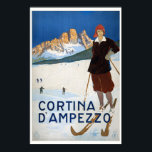 Cortina d'Ampezzo Italy Vintage Poster 1923 ポスター<br><div class="desc">Vintage travel poster from Italy. Cortina d'Ampezzo. Published in 1923. Please note that our posters are high quality reproductions based on professional, very high resolution scans off the originals. Our manual retouching process does not involve the use of filters that remove any original details or texture that you will see...</div>