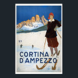 Cortina d'Ampezzo Italy Vintage Poster 1923 ポスター<br><div class="desc">Vintage travel poster from Italy. Cortina d'Ampezzo. Published in 1923. Please note that our posters are high quality reproductions based on professional, very high resolution scans off the originals. Our manual retouching process does not involve the use of filters that remove any original details or texture that you will see...</div>