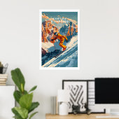 Cortina dampezzo Ski Poster 1 ポスター (ホームオフィス)