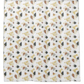 Cortina De Ducha Art Deco Geometric Shower Curtain シャワーカーテン (正面)