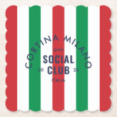 Cortina Milano Apres Social Club Italia Party ペーパーコースター (正面)