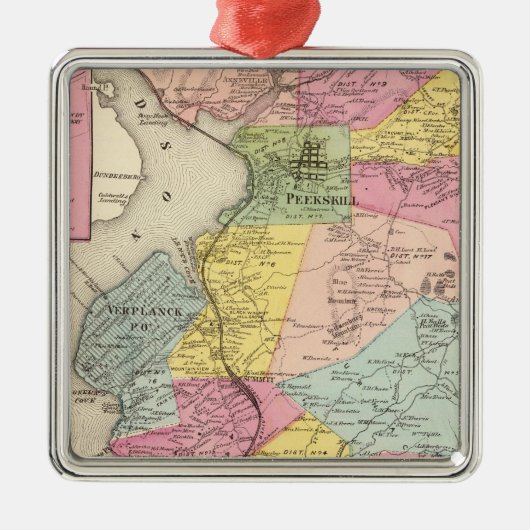 Cortlandtの町 メタルオーナメント (正面)