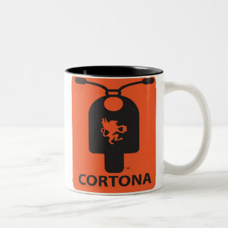 Cortonaのスクーターのマグ ツートーンマグカップ