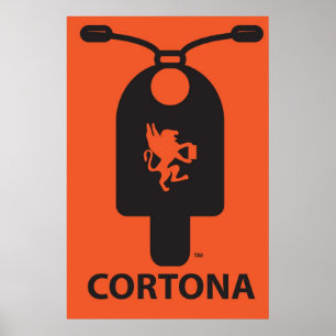 Cortonaのスクーターポスター ポスター