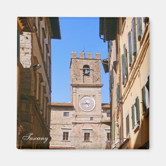 Cortona.イタリア。トスカニー マグネット (正面)