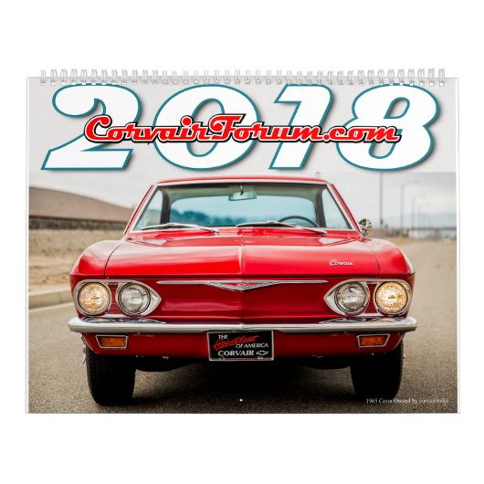 Corvairのフォーラム2018のカレンダー カレンダー (カバー)