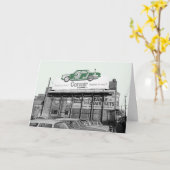 Corvair車のColorsplashのヴィンテージの掲示板車のロット カード (黄色い花)