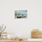 Corvair Cartoon Poster by Bardビーチ ポスター (キッチン)