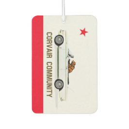 Corvair Community California EM フラッグ カーエアーフレッシュナー