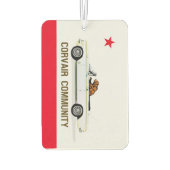Corvair Community California EM flag カーエアーフレッシュナー (裏面)